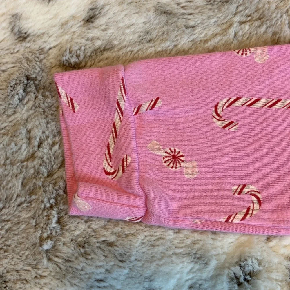 Baby GAP pink candy cane pants girls 5T Christmas holiday party girlhoodcore